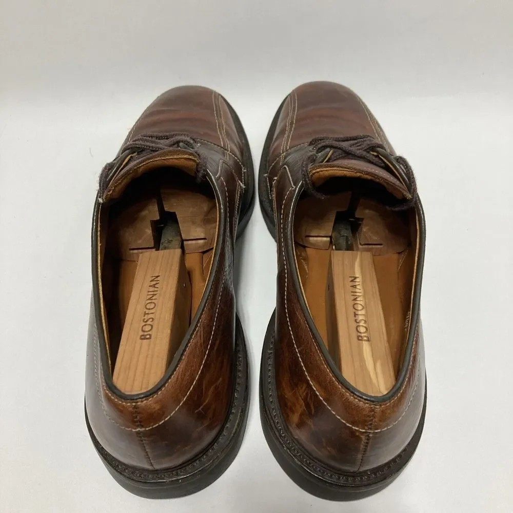 Allen Edmonds Mapleton Brown Leather Lace Up Derby Dress Shoes Men's Size 11.5 B